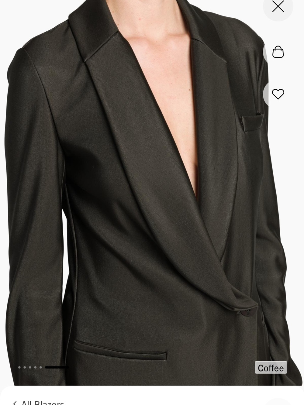 Giorgio Armani Dark Brown Suit/Wide-Leg Jersey Trousers - Picture 13 of 14